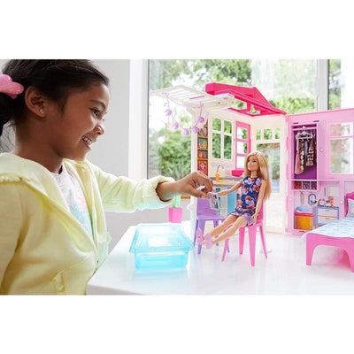 Barbie si Casa de joaca cu 2 etaje