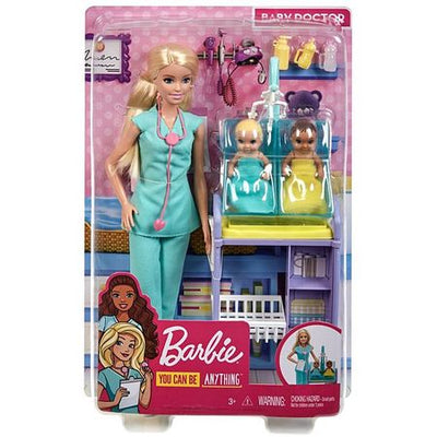 Barbie asistenta medicala cu 2 bebelusi