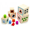 Turn Montessori din lemn cu 5 cuburi