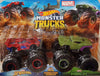 Set 2 Masinute Hot Wheels Monster Trucks - Spider-Man si Hulk