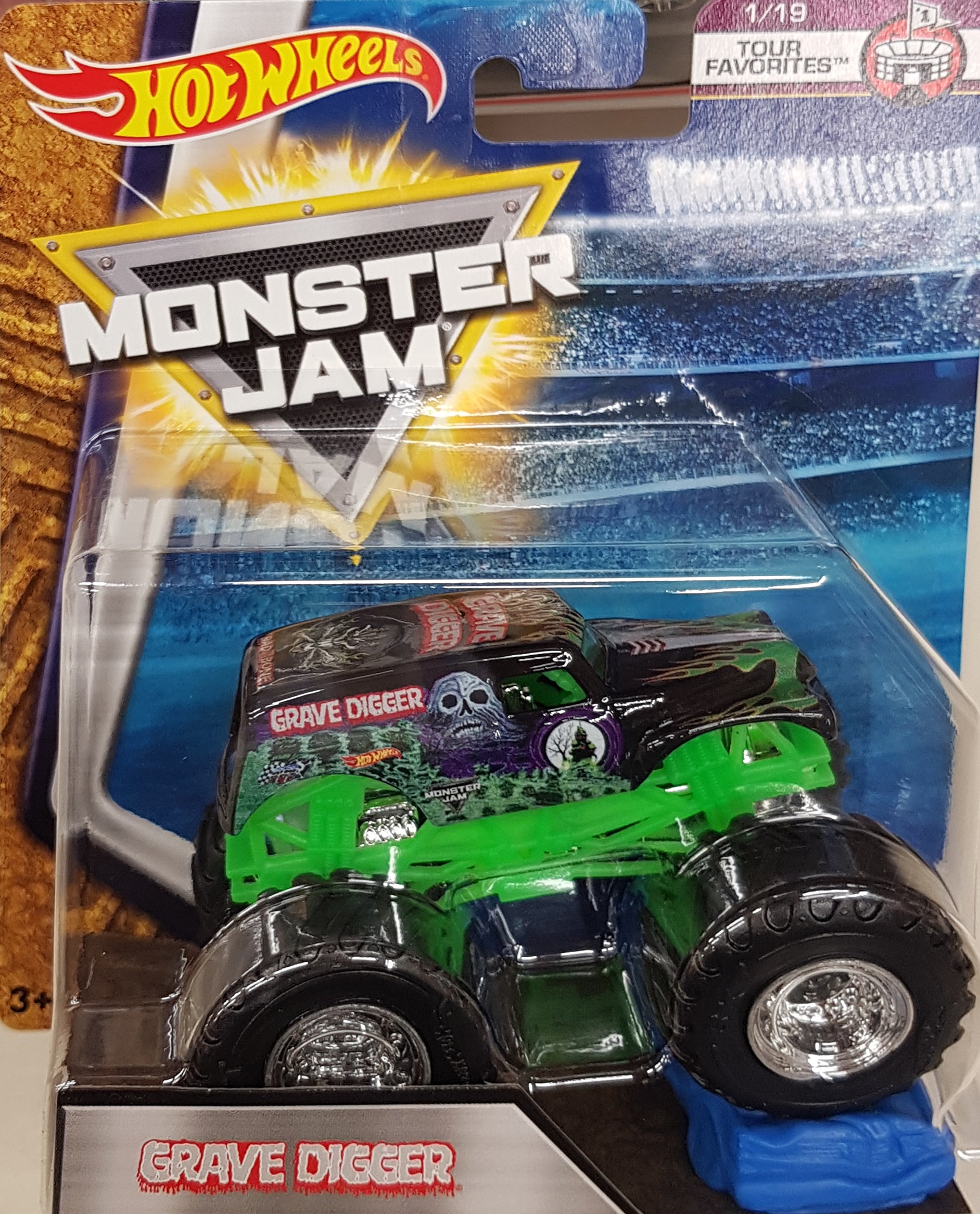 Monster jam grave store digger hot wheels