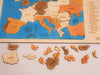 Puzzle din lemn natur Europa - Harta Europei Pe Tari Si Capitale