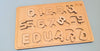 Puzzle din lemn incastru Personalizat cu Nume -  Cifre si Nume