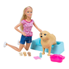 Barbie si Setul de joaca - Barbie si Catelusa cu 3 pui