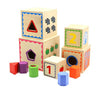 Turn Montessori din lemn cu 5 cuburi