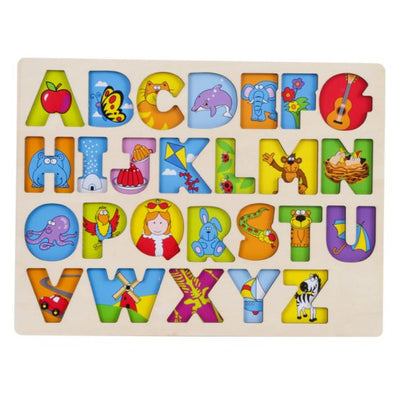 Puzzle din lemn - Alfabet - Onshine