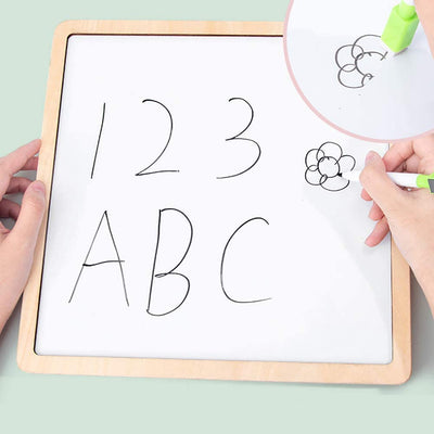 Tablita magnetica cu Alfabet din lemn - Invata Literele mari si scrie pe tablita