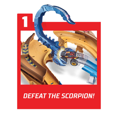 Hot Wheels Monster Truck Scorpion Sting Raceway - Arena Intepatura Scorpionului