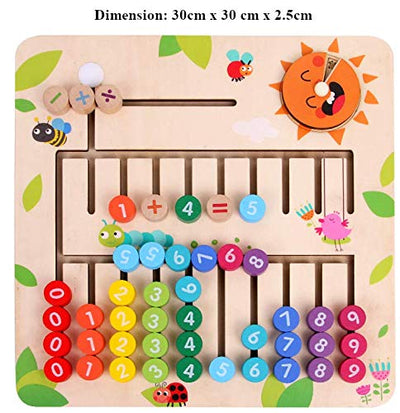 Numaratoare din lemn pentru operatii matematice in stil Montessori