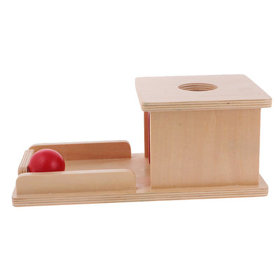 Cutia permanentei cu sertar rosu – Joc din lemn in stil Montessori