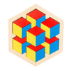 Tetris incastru hexagon cu 21 piese