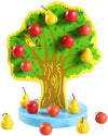 Joc din lemn in stil Montessori - Pomul cu fructe cu prindere cu magnet