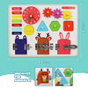 Placa cu activitatii si incuietori in stil Montessori - Busy Board cu 5 activitati