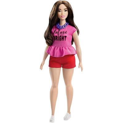 BARBIE FASHIONISTAS - Barbie cu bluza roz -Model 98