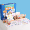 Joc educativ cartonase si cuburi din lemn - Invata primele operatii matematice