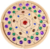 Joc din lemn stil puzzle - Mandala cu pietre sclipitoare