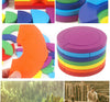 Joc Tangram cu planse si piese din lemn 3D -  Creative thinking building blocks