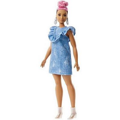 BARBIE FASHIONISTAS - Barbie mulatra cu par roz - Model 95