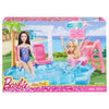 Barbie si set de joaca - Piscina papusilor Barbie