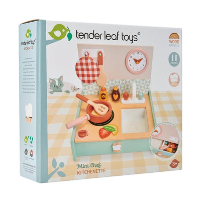 Mini Bucătărie din lemn premium Tender Leaf Toys -  Kitchenette cu accesorii