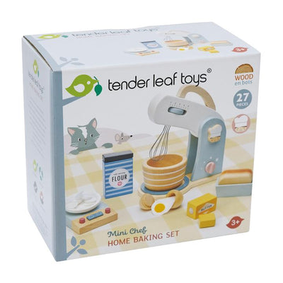 Set de patiserie din lemn premium Tender Leaf Toys - Mixer si accesorii