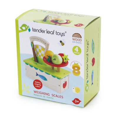 Cantar din lemn premium Tender Leaf Toys - Cantar si fructe