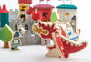 Castel regesc din lemn premium Tender Leaf Toys - Royal Castel cu 100 piese