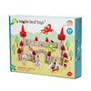 Castel din lemn premium Tender Leaf Toys - Castelul Dragonului - 59 piese