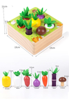 Joc din lemn motricitate - Happy Farm - Culegem fructe si legume