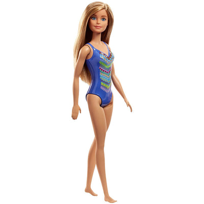 Papusa Barbie  - Costum de baie albastru