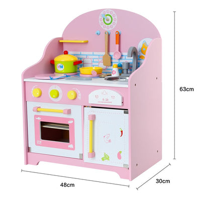 Bucatarie din lemn cu electrocasnice si accesorii - Pink Kitchen