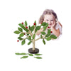 Copacul cu frunze verzi Primavara/Vara sau galbene Toamna- Jucarie din lemn in stil  Montessori