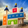 Joc de Logica din lemn - Construieste Castelul din Lemn