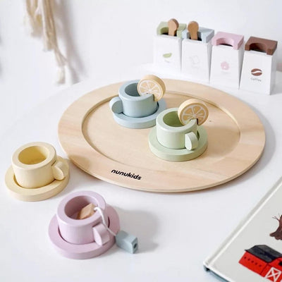 Set de ceai cu 21 piese din lemn - Ora ceaiului - Nunukids
