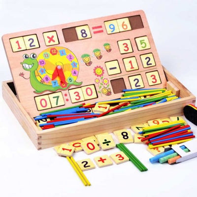 Joc din lemn Invatam matematica in stil Montessori