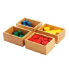 Joc educativ din lemn - Cilindrii Knobless in stil Montessori