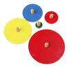 Joc din lemn in stil Montessori - Puzzle cu cercuri colorate cu prindere tip buton