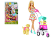 Setul Barbie - Cu cateii la plimbare
