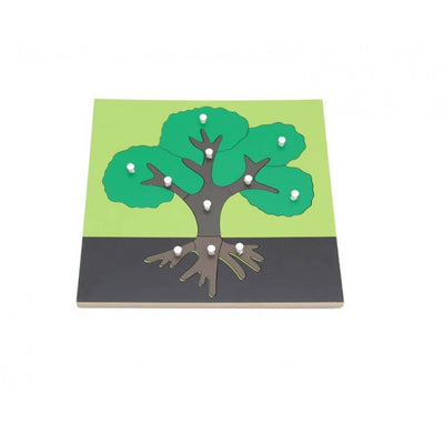 Puzzle educativ din lemn - Botanica - Copacul