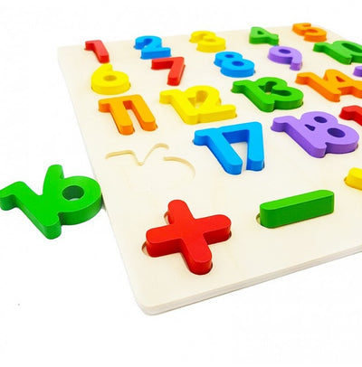 Puzzle din lemn 3D  - Cifrele de la 1 la 20 si operatiile matematice