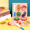 Puzzle din lemn - Set de taiat Fructe
