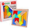 Tangram din lemn -  Super TANGRAM cu 14 piese