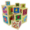 Turn Montessori din lemn cu 10 cuburi
