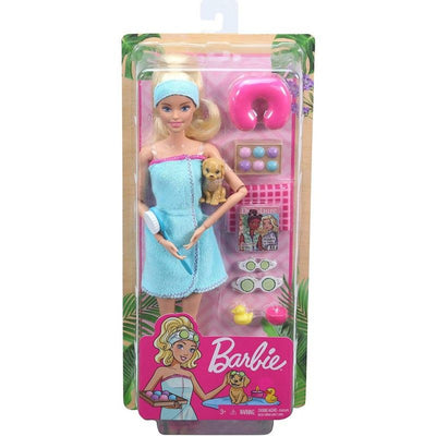 Barbie si set de joaca - Barbie pregatita de relaxare la spa