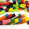 Joc de societate din lemn - Domino multicolor cu 600 piese