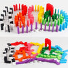 Joc de societate din lemn - Domino multicolor cu 360 piese