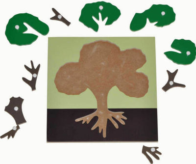 Puzzle educativ din lemn - Botanica - Copacul