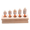Cilindrii Montessori Lemn Natur – ordonarea crescatoare si descrescatoare