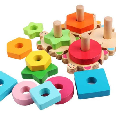Sortator forme si culori in stil Montessori - Broscutele testoase