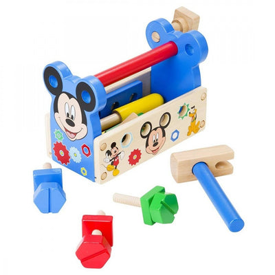 Trusa din lemn cu micuneltele lui Mickey Mouse - trusa cu unelte din lemn
